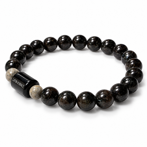 Black Obsidian Gemstone Stretch Bracelet - 8mm
