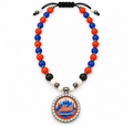 Handcrafted Baseball Fan-Inspired Pendant Necklace – 30 inch