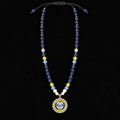 Handcrafted Baseball Fan-Inspired Pendant Necklace – 30 inch