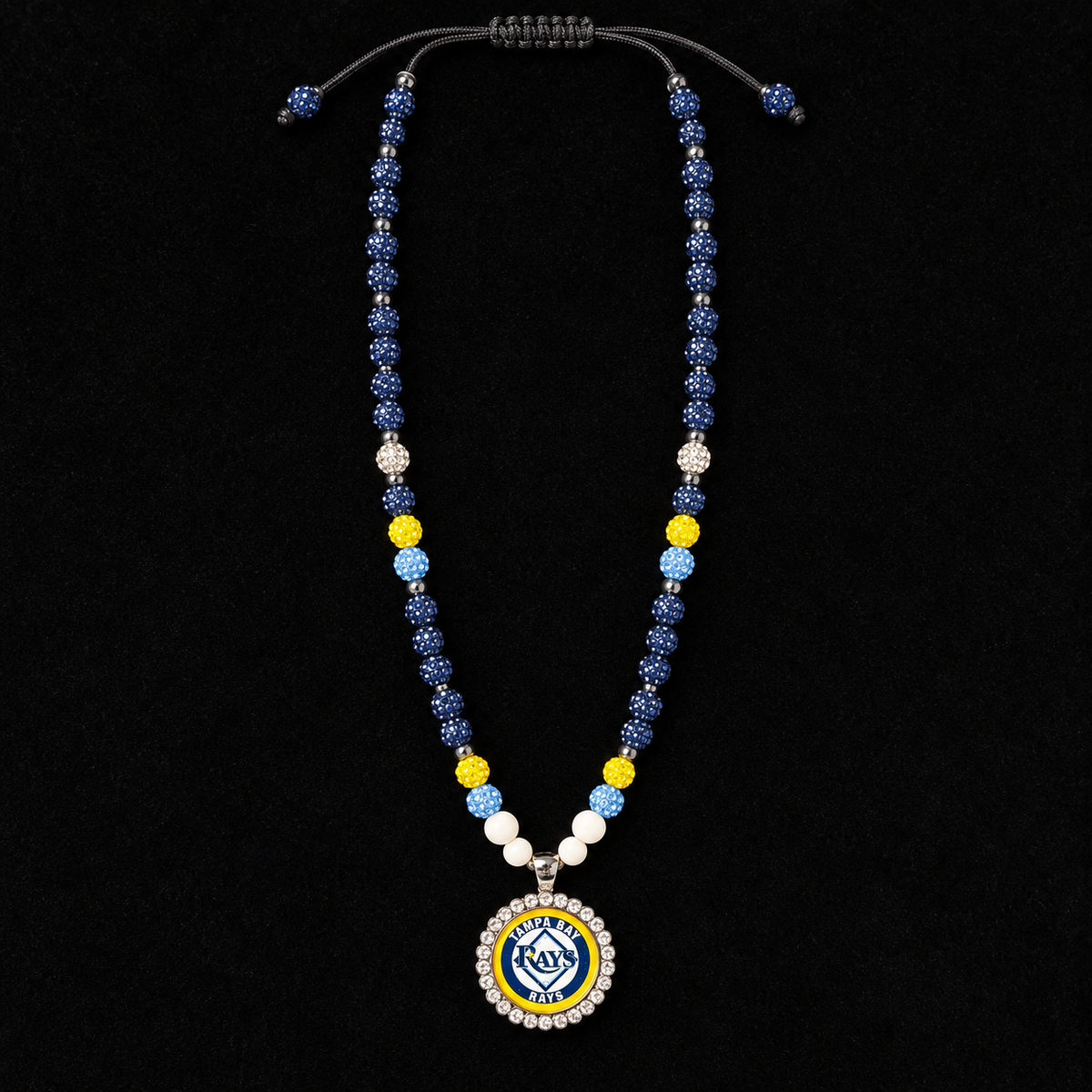 Handcrafted Baseball Fan-Inspired Pendant Necklace – 30 inch