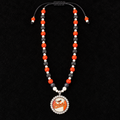 Handcrafted Baseball Fan-Inspired Pendant Necklace – 30 inch